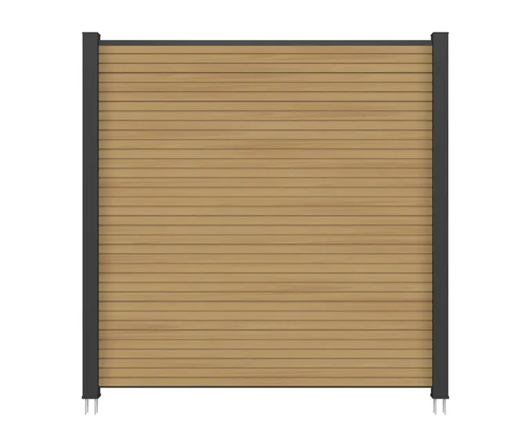 NewTechWood WPC Sichtschutzzaun Stecksystem Modena Rhombus 2