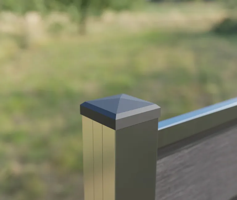 HORI Design WPC Sichtschutzzaun Stecksystem Nutleiste 3