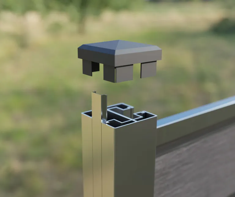 HORI Design WPC Sichtschutzzaun Stecksystem Nutleiste 2
