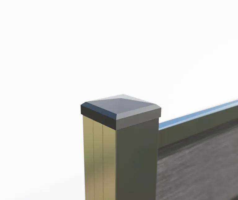 HORI Design WPC Sichtschutzzaun Stecksystem Nutleiste 1