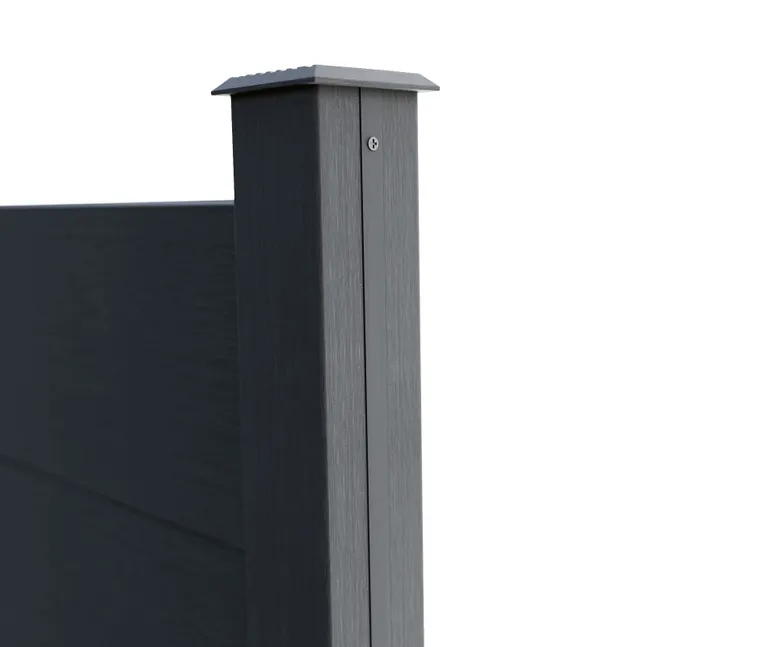 HORI WPC Sichtschutzzaun Stecksystem Nutleiste 1