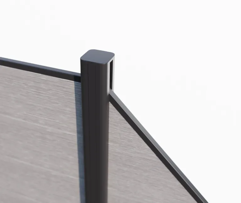 HORI WPC Sichtschutzzaun Stecksystem Safety Nutleiste 1