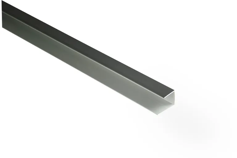 Kovalex Terrassendielen WPC Seitenabschluss Aluminium U- Profil 26 mm 0