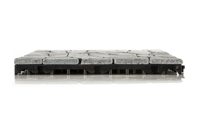 HORI Klickfliesen Steinfliese Steine grau 4
