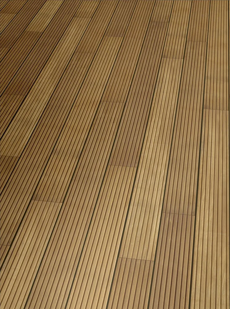 HORI Terrassendielen Komplettset Bangkirai Kombi-Profil 35 x 145 mm 2