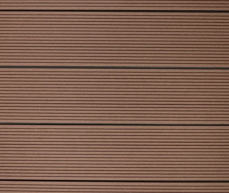 HORI Terrassendielen Komplettset WPC Bali Hohlkammer dunkelbraun einseitig geriffelt 20 x 120 mm 5