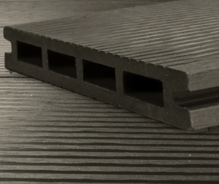 HORI Terrassendielen WPC Basic Hohlkammer anthrazit einseitig geriffelt 20 x 120 mm 3