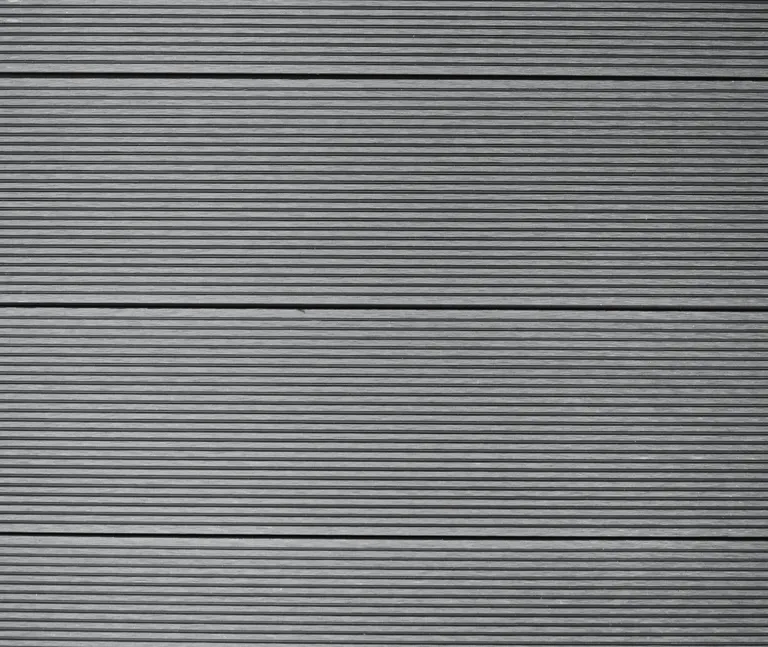 HORI Terrassendielen Komplettset WPC Kuba Hohlkammer grau geriffelt/glatt gebürstet 4