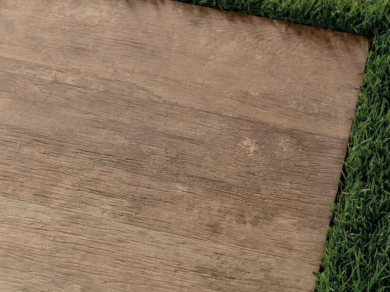 HORI Terrassenplatten Komplettset Naturel Feinsteinzeug Holzoptik 1200 x 300 x 20 mm 1
