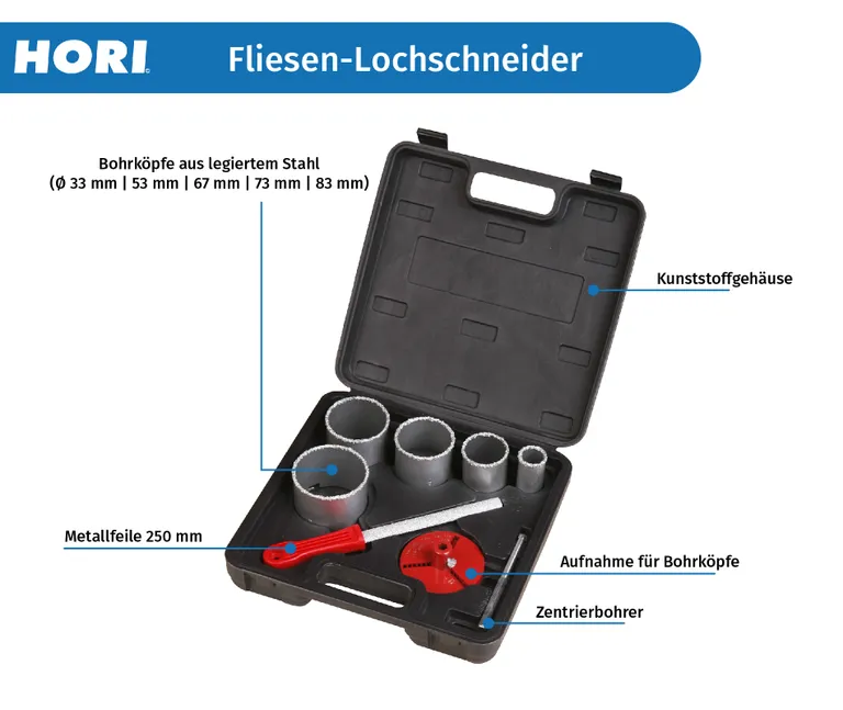 HORI Fliesen-Lochschneider 0