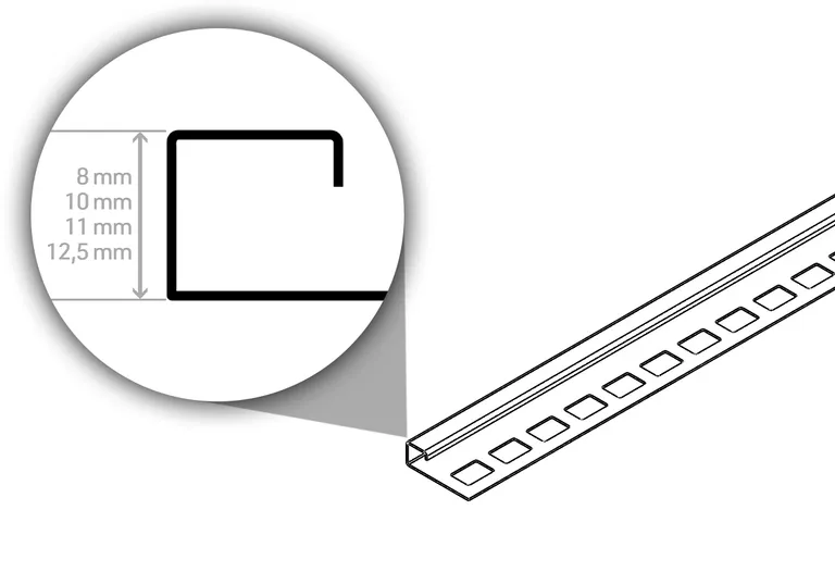 HORI Fliesenprofil Quadrat 1