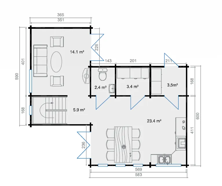 Lasita Maja Ferienhaus Mälaren 4