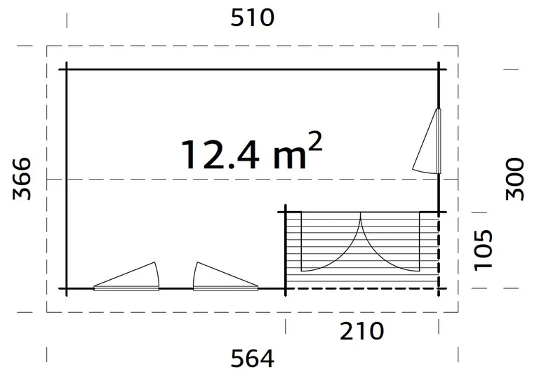 Palmako Gartenhaus Susanna 3