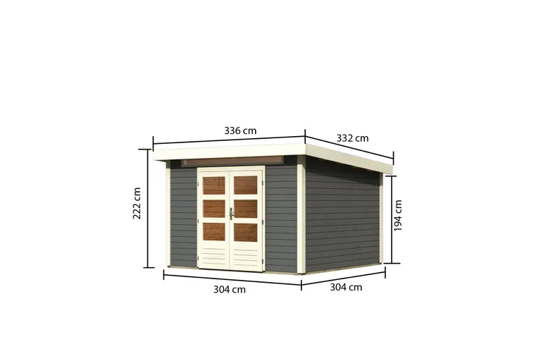 Karibu Gartenhaus Kandern 6,5 2
