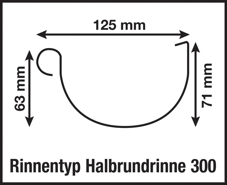 Wolff Finnhaus Kunststoffdachrinne 320B 1