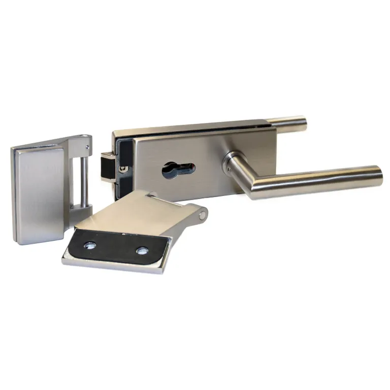HORI Glastür Komplettset 8 mm ESG 4 Streifen matt 9