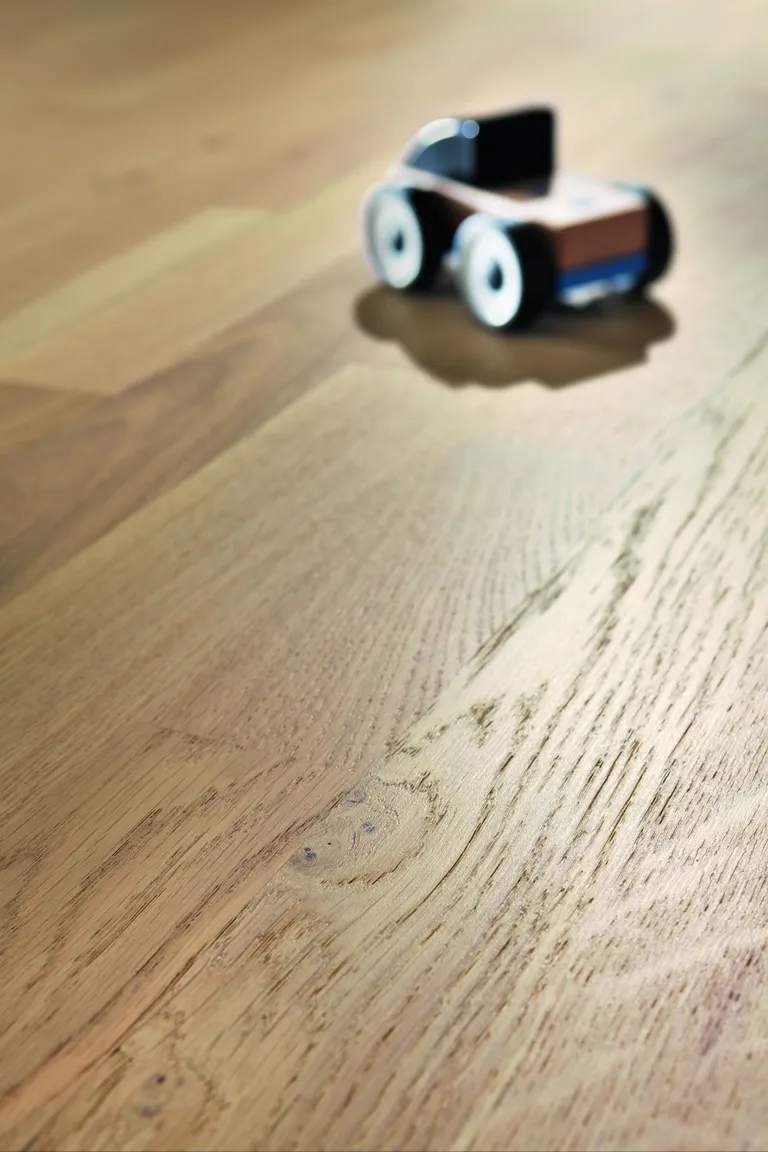 HORI Quick Parkett Eiche Family strukturiert lichtweiß Schiffsboden versiegelt 2