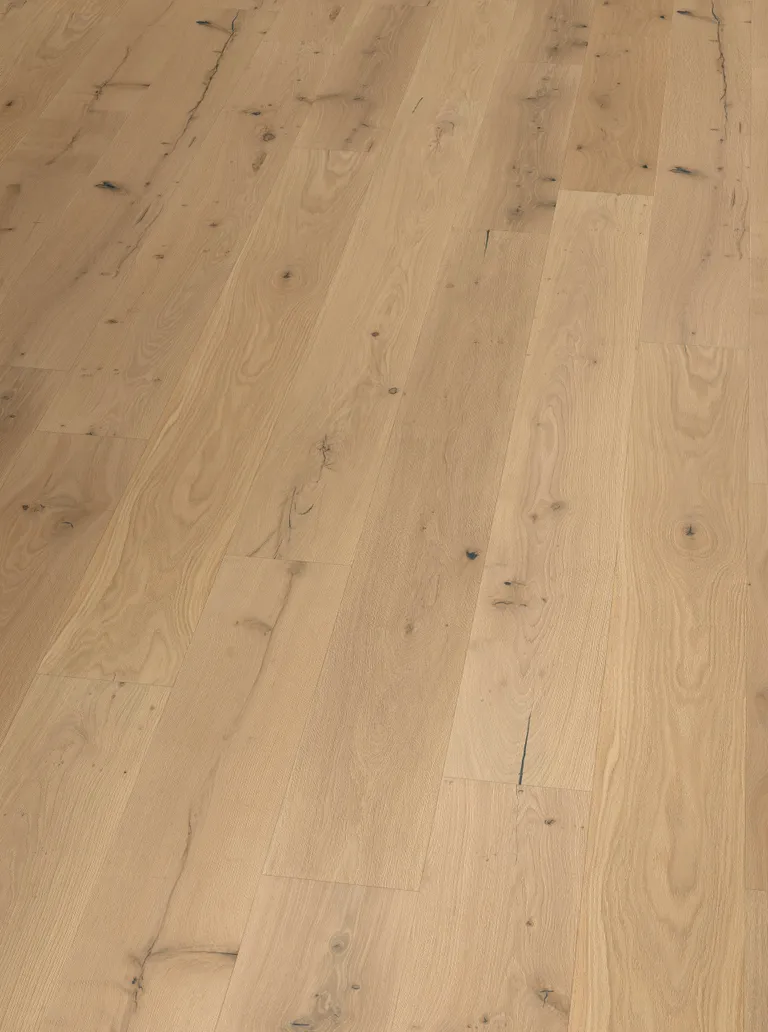 HORI Parkett 300 Landhausdiele Eiche Rohholz Vintage Landhausdiele gebürstet pure nature natur-geölt 2