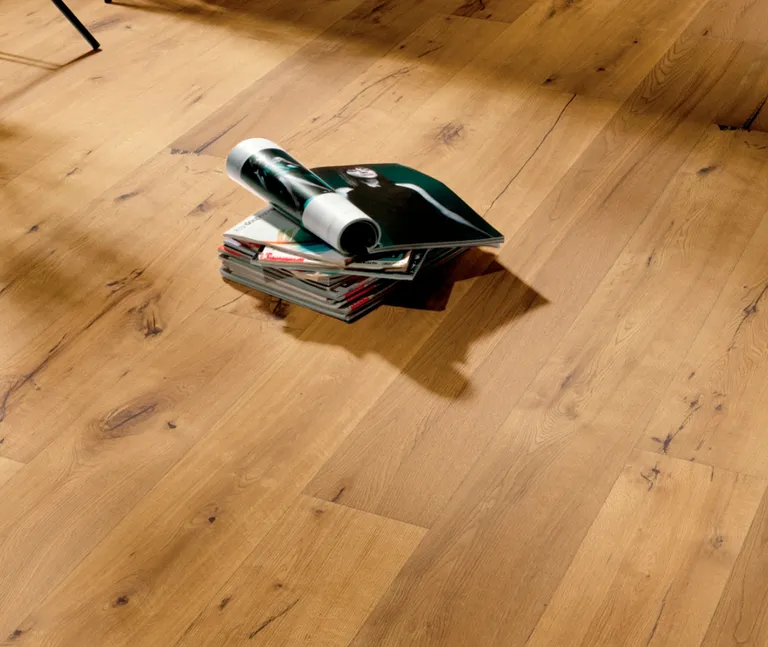 HORI Parkett 300 Eiche Rohholz Vintage gebürstet Landhausdiele 1-Stab mit Fase natur-geölt 4