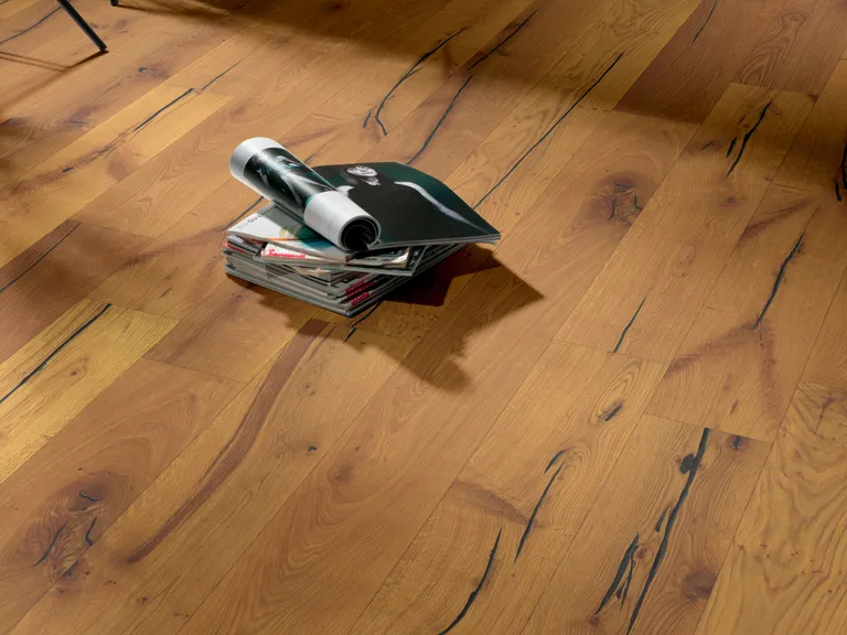 HORI Parkett 300 Eiche Vintage rustikal gebürstet Landhausdiele natur-geölt 3