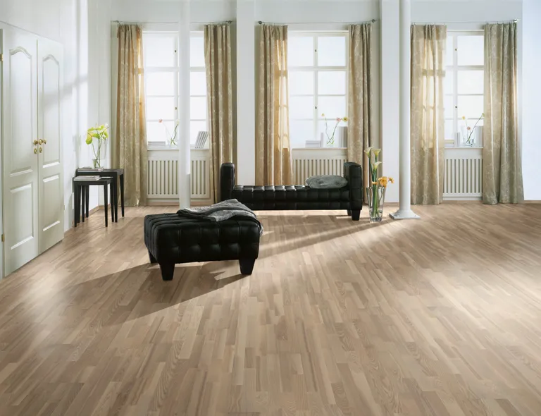 HORI Parkett 300 Esche weiß Basic Schiffsboden versiegelt 5