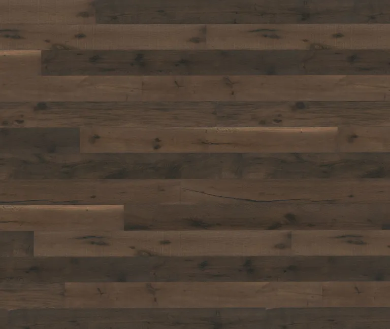 HORI Parkett Eiche Altholz Carbon gebürstet Landhausdiele rauchschwarz geölt 1