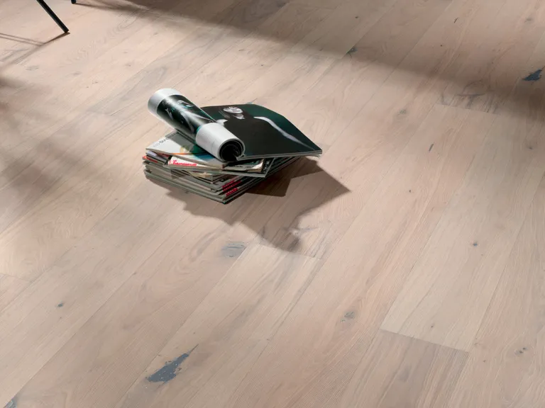 HORI Parkett Eiche Landhausdiele Country gebürstet extra weiss geölt 3