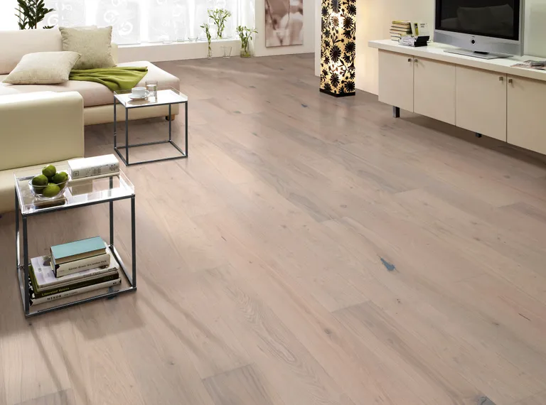 HORI Parkett Eiche Landhausdiele Country gebürstet extra weiss geölt 5