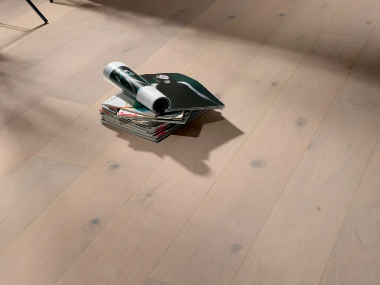 HORI Parkett Eiche Landhausdiele Markant gebürstet weiss-geölt 3