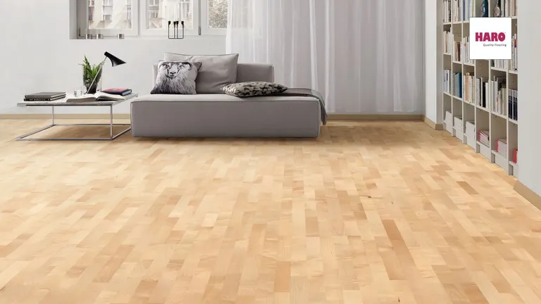 HORI Quick Parkett 300 Bergahorn Naturell Schiffsboden versiegelt 4