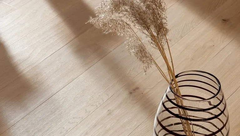 HORI Quick Parkett 400 Eiche cremeweiß gekalkt strukturiert Sauvage Landhausdiele natur-geölt 4