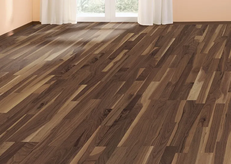 HORI Quick Parkett 400 Nussbaum Schiffsboden versiegelt 2