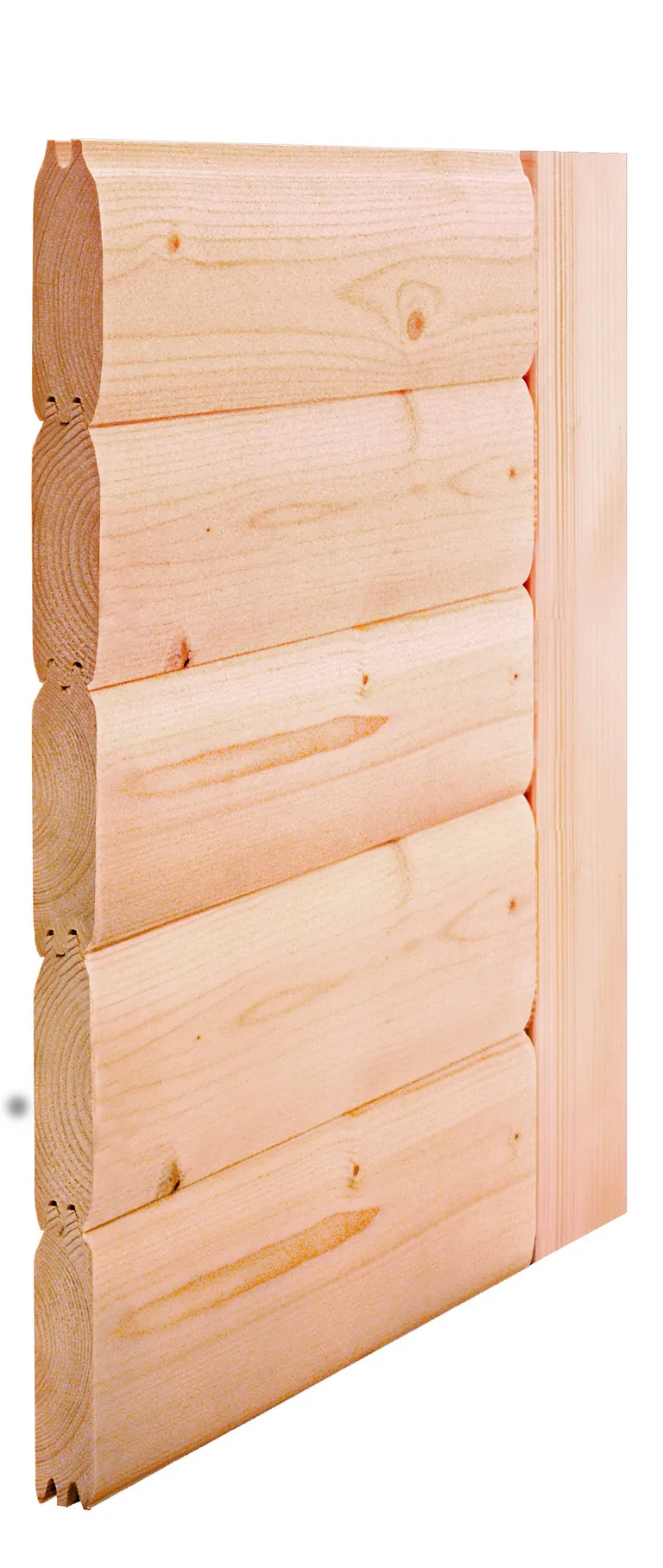 Karibu Massivholz-Sauna Sahib 2 Eckeinstieg 40 mm 5