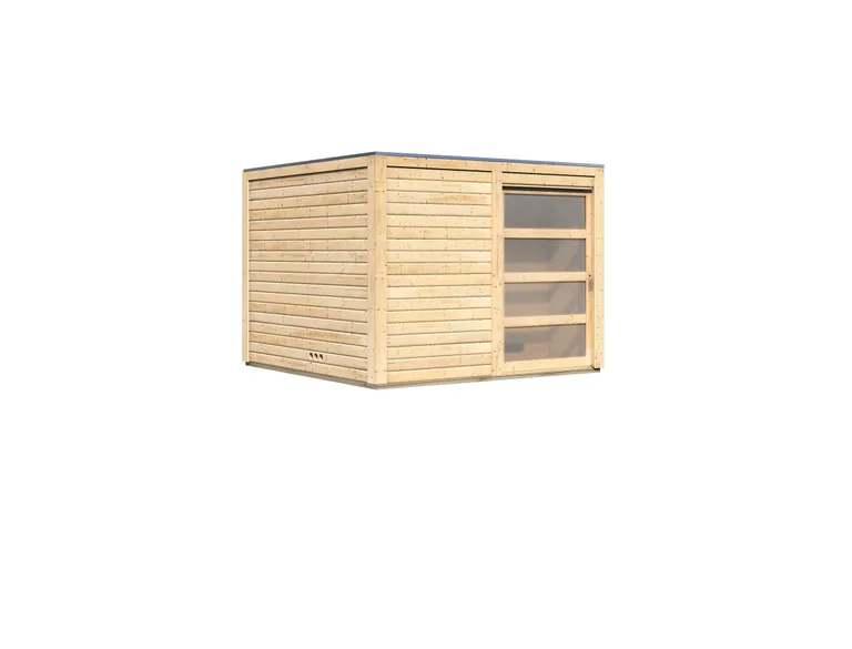 Karibu Sauna-Haus Cuben Fronteinstieg 38 mm 1