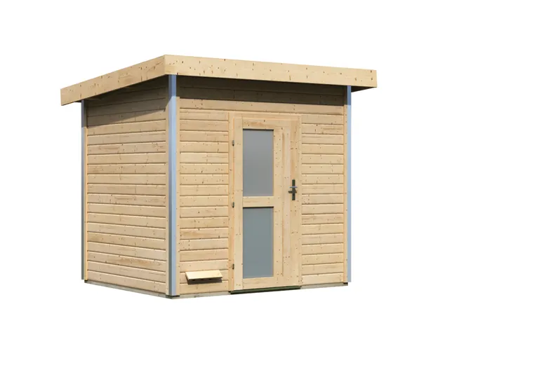 Karibu Sauna-Haus Norge Türe Milchglas 38 mm 1