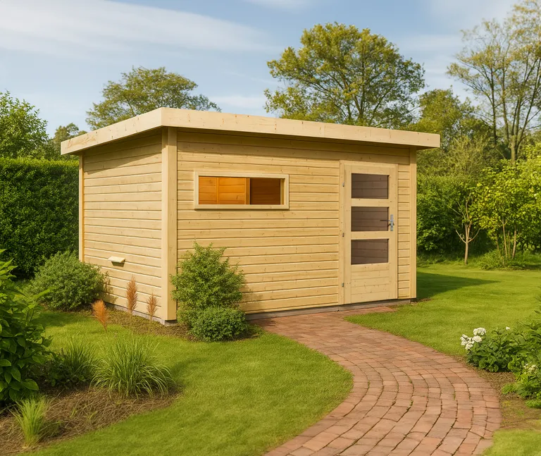 Karibu Sauna-Haus Komplettset Svaneke Türe Modern 38 mm 1