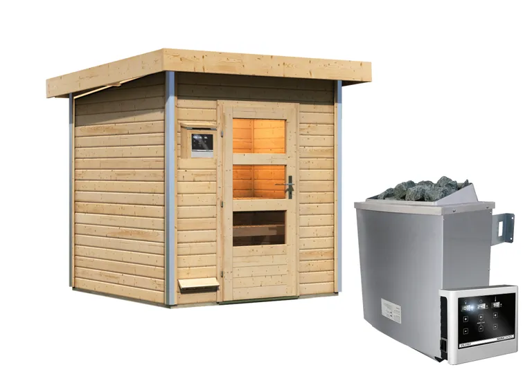 Karibu Sauna-Haus Torge Türe Modern 38 mm 1