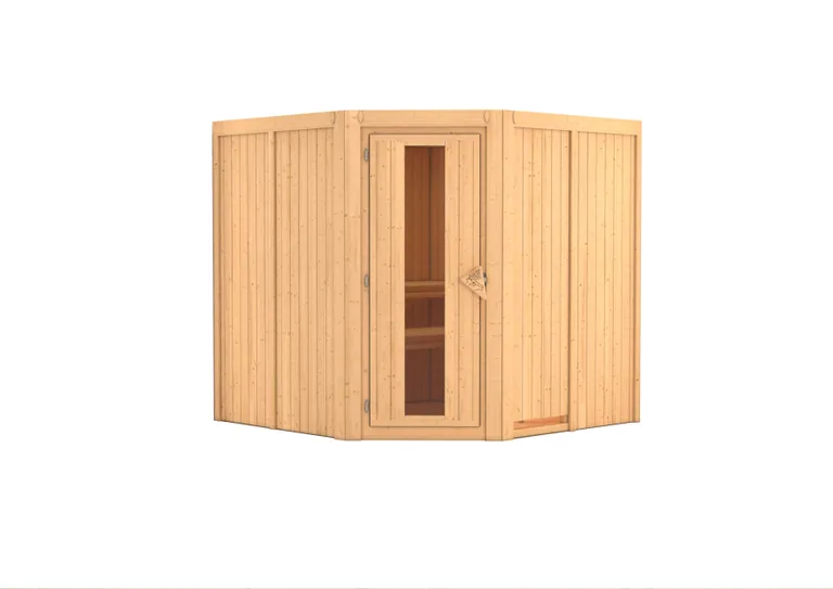 Karibu System-Sauna Jarin Eckeinstieg 68 mm 1