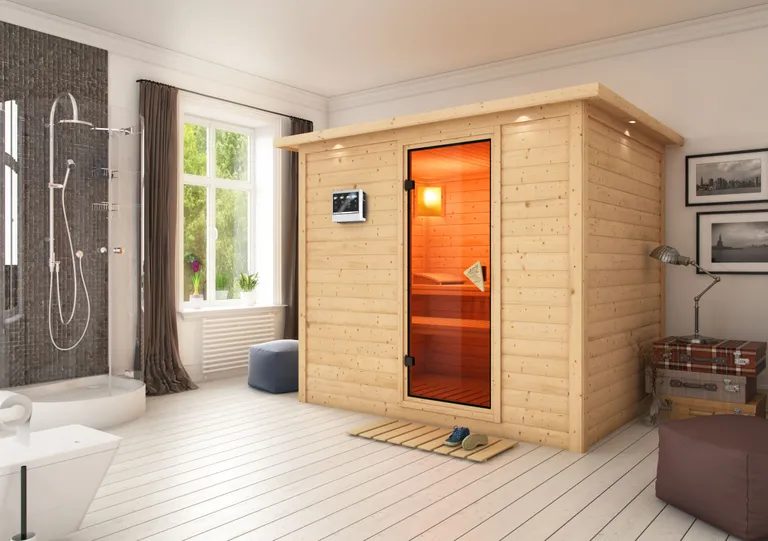 Karibu System-Sauna Sonara Fronteinstieg 40 mm 3