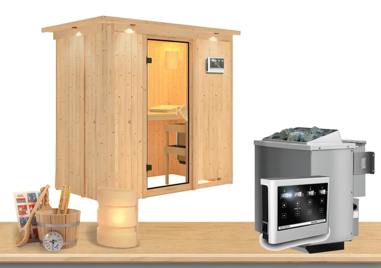 Karibu System-Sauna Variado Fronteinstieg 68 mm Sparset 1