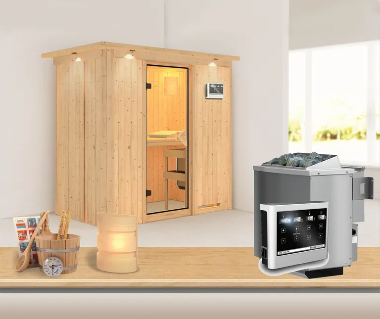 Karibu System-Sauna Variado Fronteinstieg 68 mm Sparset 0