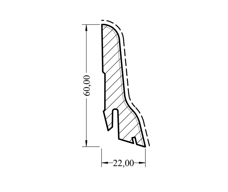 HORI Sockelleiste Buche furniert gedämpft versiegelt 1
