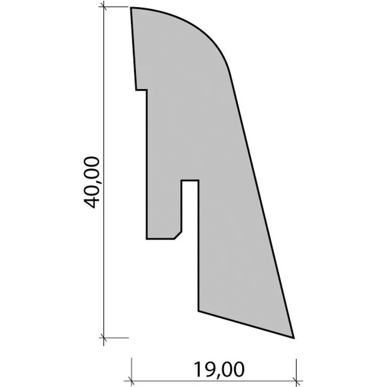 Kährs Sockelleiste Kirsche lackiert 1