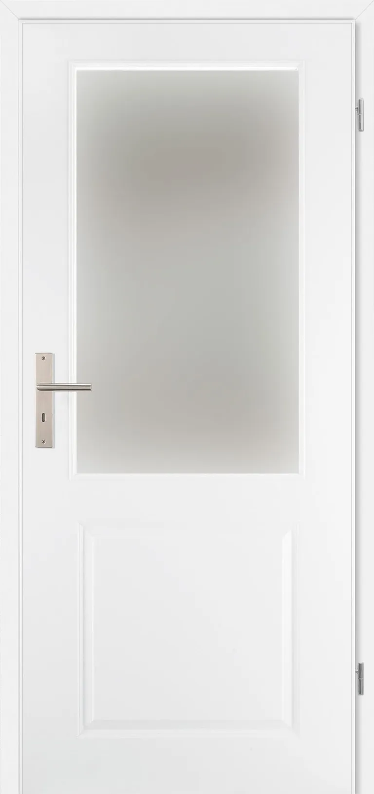 PRÜM Zimmertür Classic CL2 Weißlack RAL9010 Lichtausschnitt Karnieskante 0