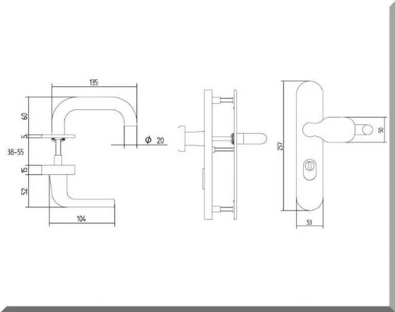 HORI Schutzbeschlag Edelstahl U-Form 2