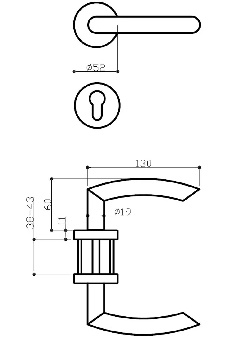 HORI Zimmertür CPL Weiß RAL9010 mit Lichtausschnitt Röhrenspan Rundkante Komplettset 10