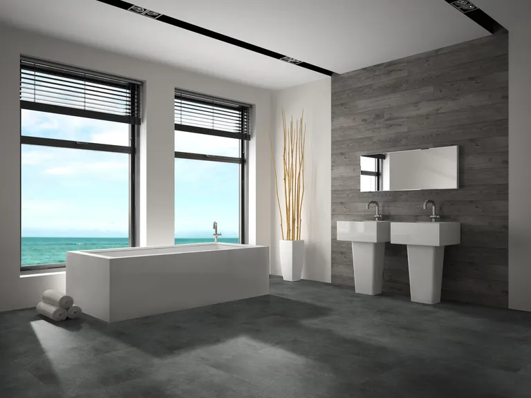 HORI Klick-Hartvinylboden Rigid SPC XXL Fliesenformat Granito Terra Antracite Steinstruktur 6
