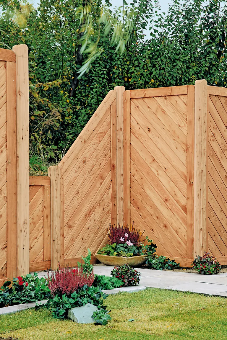 TETZNER & JENTZSCH Sichtschutzzaun SPRINGFIELD-Serie Komplettset 7