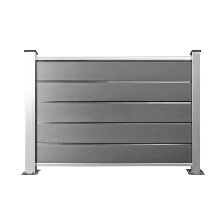 HORI Design WPC Sichtschutzzaun Stecksystem Zaunelement ohne Pfosten 0